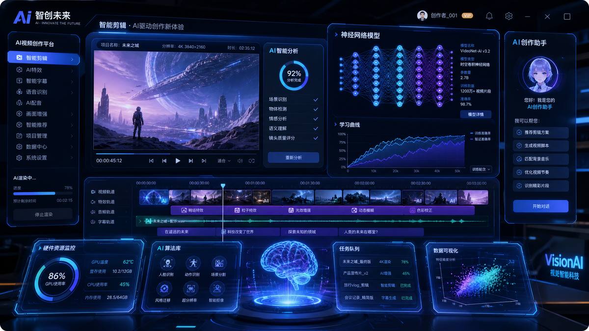 直播录屏走光AI视频创作工具